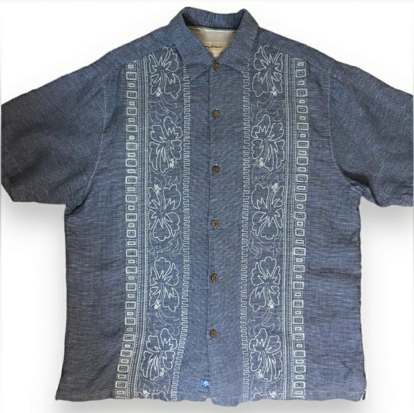 TOMMY BAHAMA Hana Rue Linen Camp Shirt - Picture 10 of 10